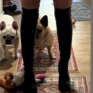 Ladies black over the knee boots